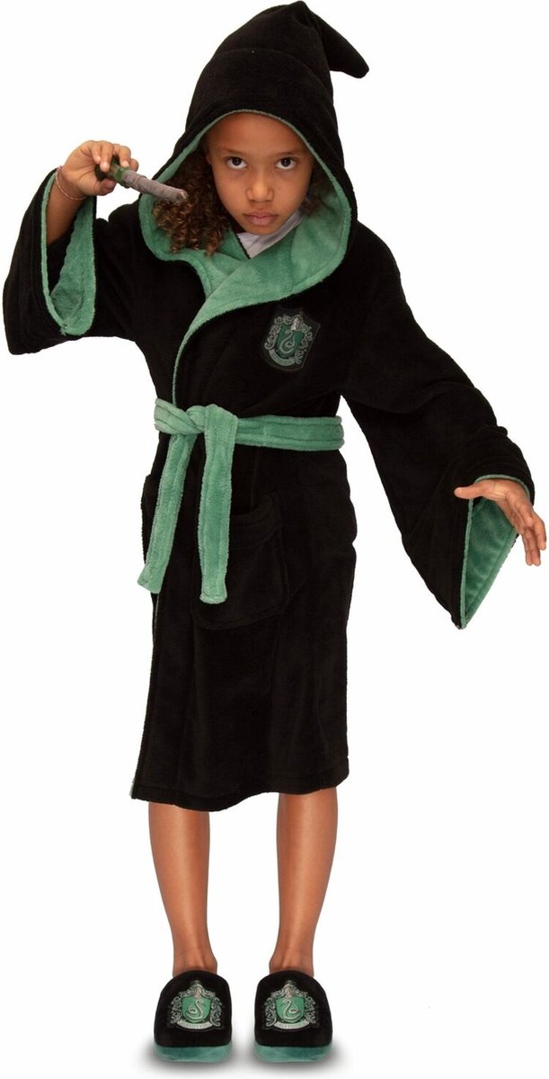 Harry Potter peignoir Serpentard à capuche surdimensionné série enfants unisexe 13-15 ans (xl)