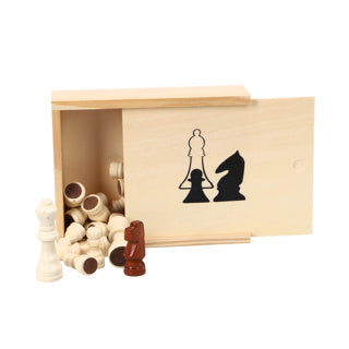 Pièces d'échecs de la marque privée OSA dans l'encadré 19 x 15,5 cm