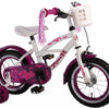 Volare Heart Cruiser Children's Bike - Girls - 12 pouces - Purple blanc