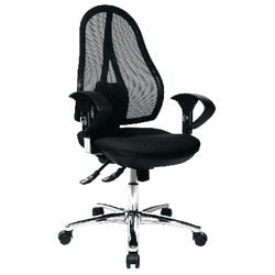Chaise de bureau point ouvert de luxe topstar noir