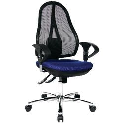 Siège opérateur point ouvert deluxe topstar noir bleu
