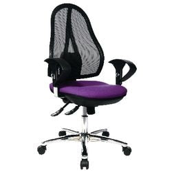 Siège opérateur point ouvert deluxe topstar noir violet