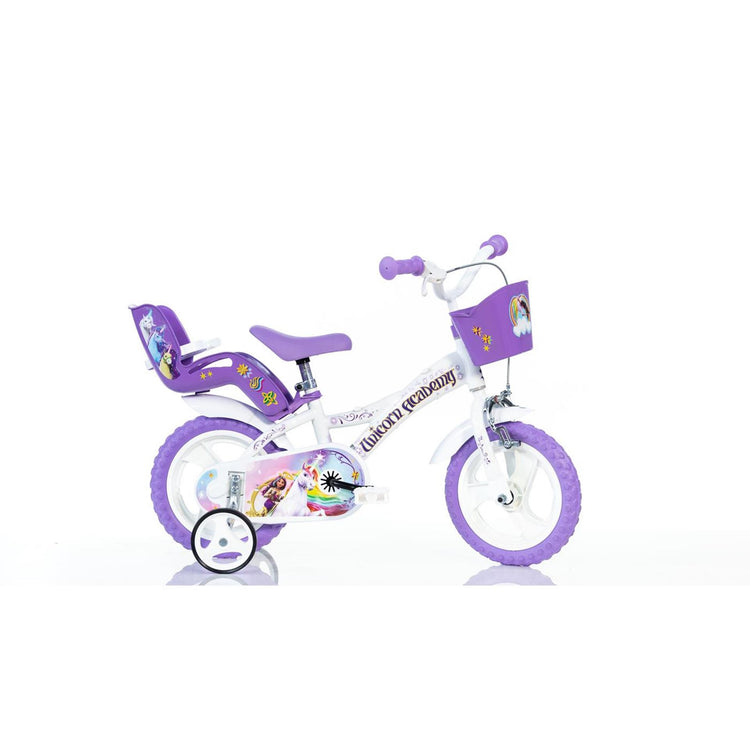 Dino bikes vélo pour enfants dino unicorn academy 12 pouces