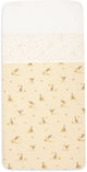 Drap de lit Jollein - 120x150cm - coton - racines de kangourou - pois poussiéreux