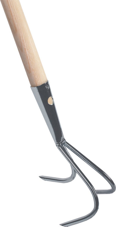 Outils Talen – grattoir de jardin – galvanisé – 3 dents – manche en frêne – 140 cm