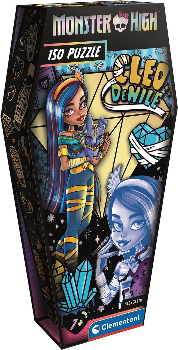 Clementoni - puzzle - 150 pièces - monster high cercueil pack cleo - puzzle pour enfants à partir de 7 ans