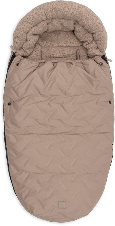 Chancelière Jollein pour landau buggy - gaufré - polyester - 42x82cm - café au lait