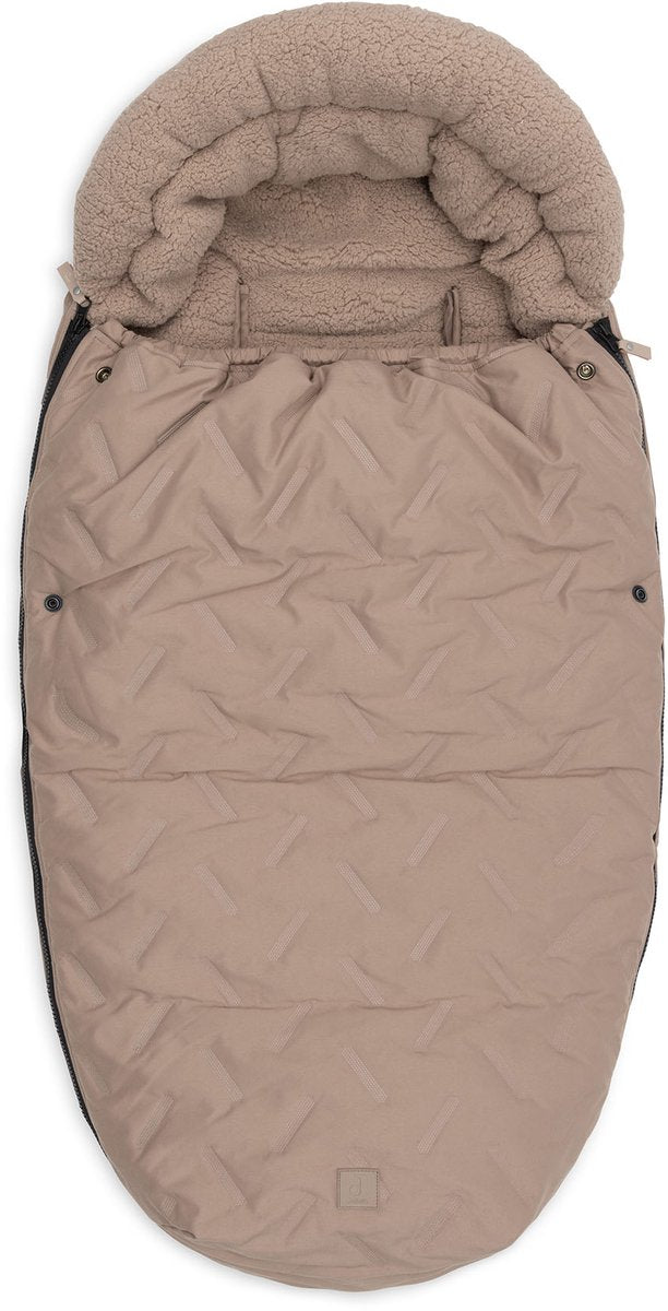 Chancelière Jollein pour landau buggy - gaufré - polyester - 42x82cm - café au lait