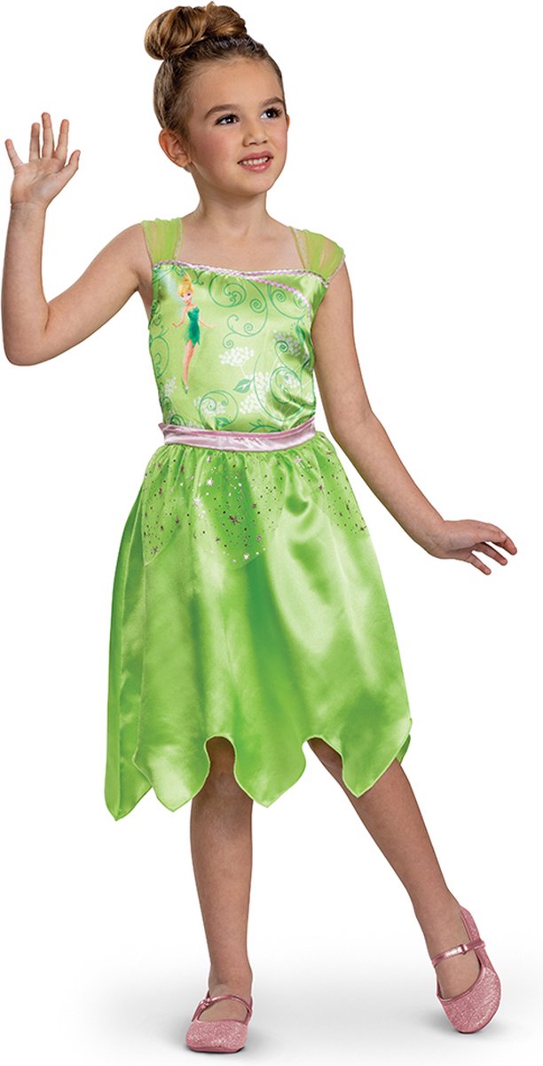 Déguisement Disney - Fée Clochette, robe Fée Clochette basic plus, taille s (5 - 6 ans), fille