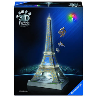 Ravensburger Iconics 3d Puzzle Eiffel Tower avec lumière
