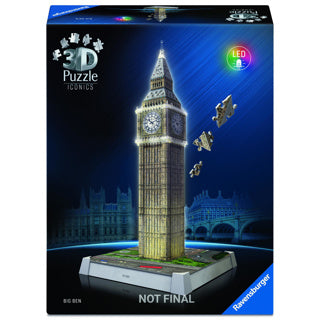 Ravensburger iconics 3d puzzle Big Ben avec de la lumière