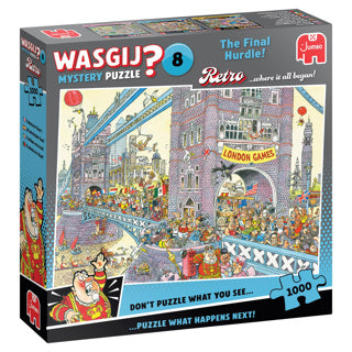 Puzzle Jumbo Wasgij Retro Mystery 8 - Le dernier obstacle !, 1000 pcs.