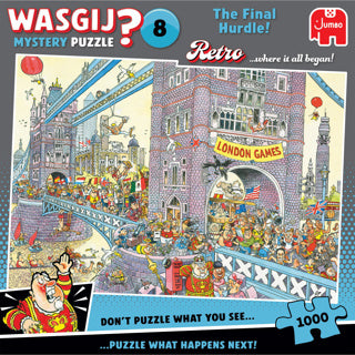 Puzzle Jumbo Wasgij Retro Mystery 8 - Le dernier obstacle !, 1000 pcs.