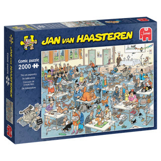Puzzle Jumbo Jan van Haasteren - L'exposition féline, 2000 pcs.