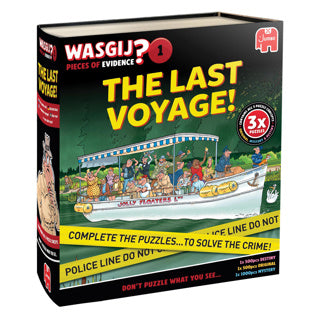 Pièces de preuve Wasgij – le dernier voyage – puzzle unique 3 en 1 avec mystère