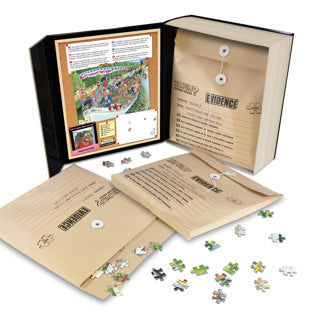 Pièces de preuve Wasgij – le dernier voyage – puzzle unique 3 en 1 avec mystère