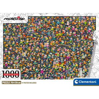 Imp clementoni puzzle ossible mordillo | 2 pièces
