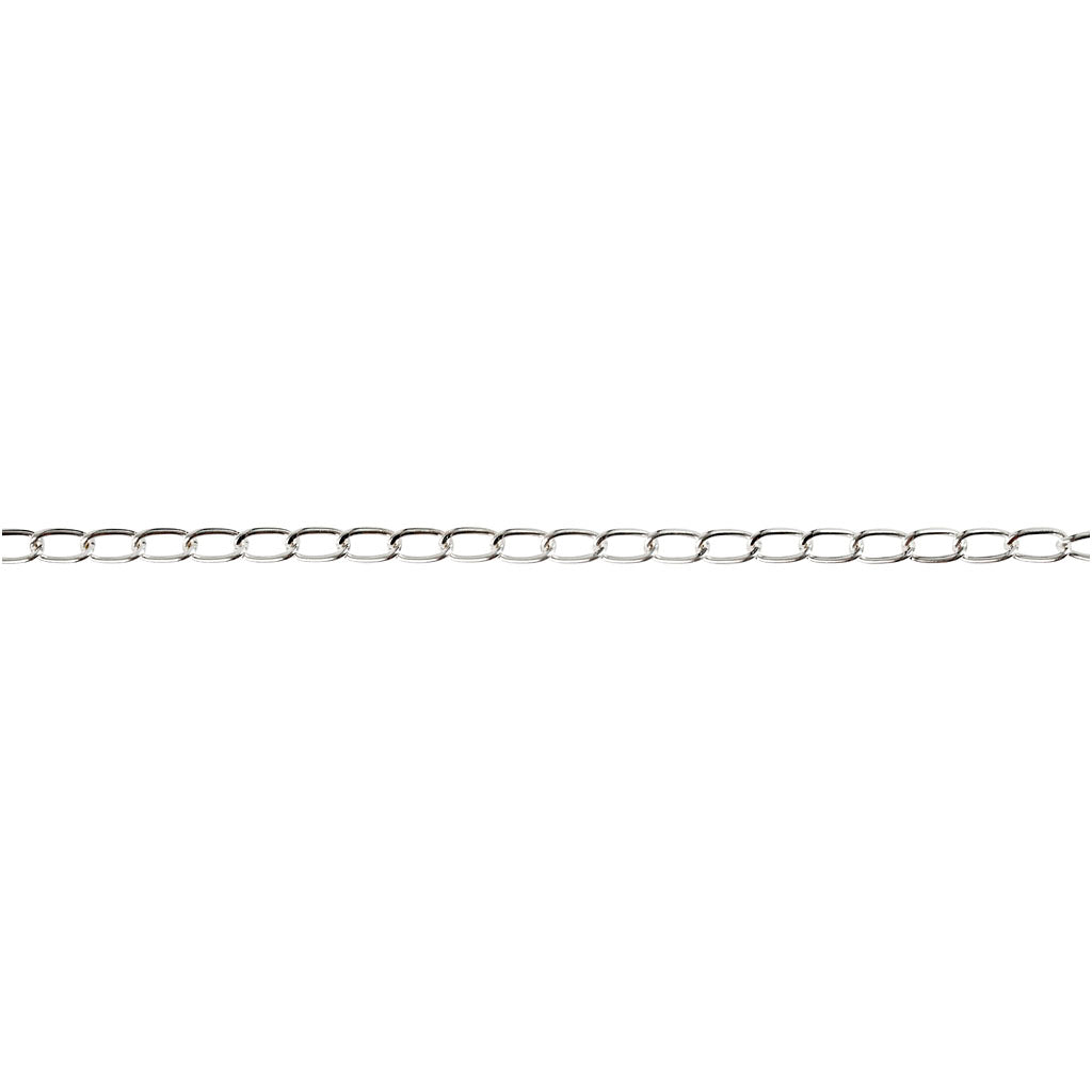 Creativ Company Jasseron, b: 6 mm, argent, 5 m 1 morceau