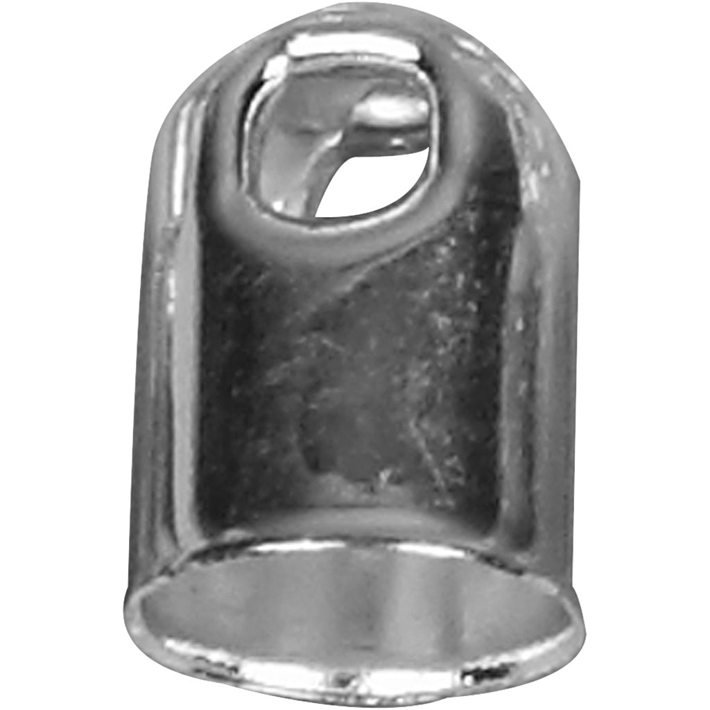Cretiv Company End Cap, D 6 mm, argent plaqué, 50 pièces 1 boîte