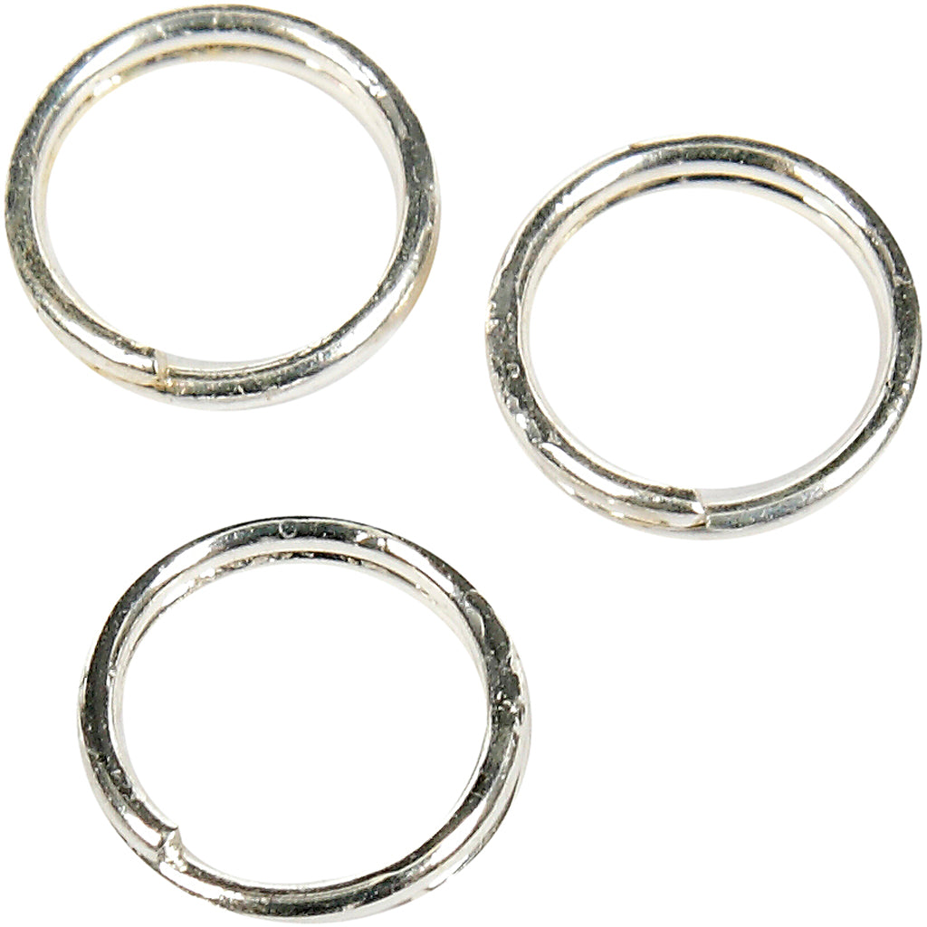 Bague fendue Creativ company, d 5 mm, plaqué argent, 300 pièces 1 boîte