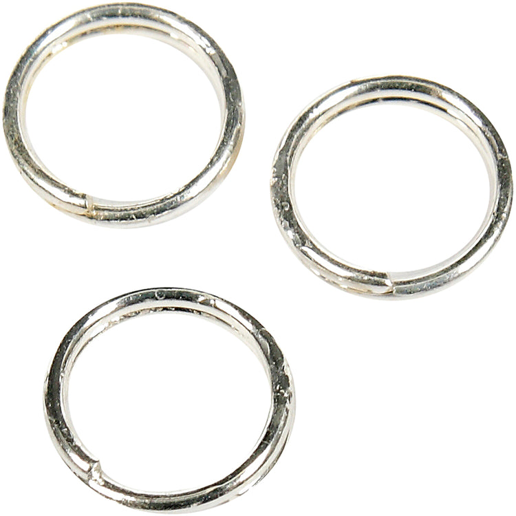 Bague fendue Creativ company, d 5 mm, plaqué argent, 300 pièces 1 boîte