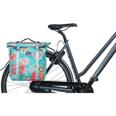 Basil Bloom Field Double Bicycle Sac, étanche, bleu ciel, 35L