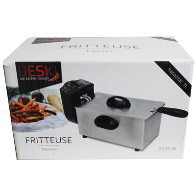 Friteuse Deski inox 3 litres 2000w