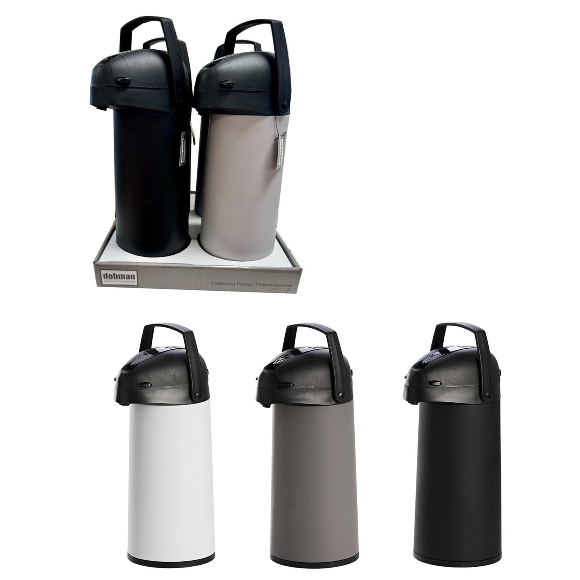 Pichet pompe thermos 1,9l ø13xh36,5cm