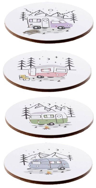 Wildwood Caravan Set 4 Coasters