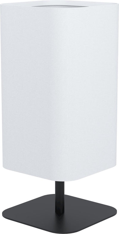 Lampe de table Eglo Guerima - e27 - 42 cm - noir et blanc