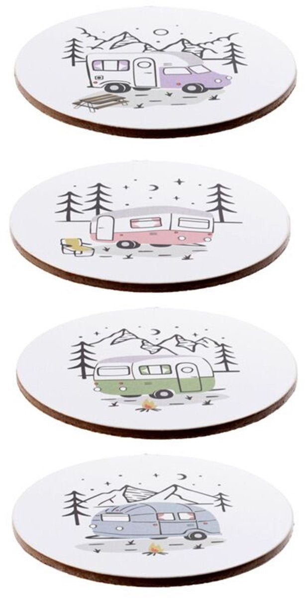 Wildwood Caravan Set 4 Coasters