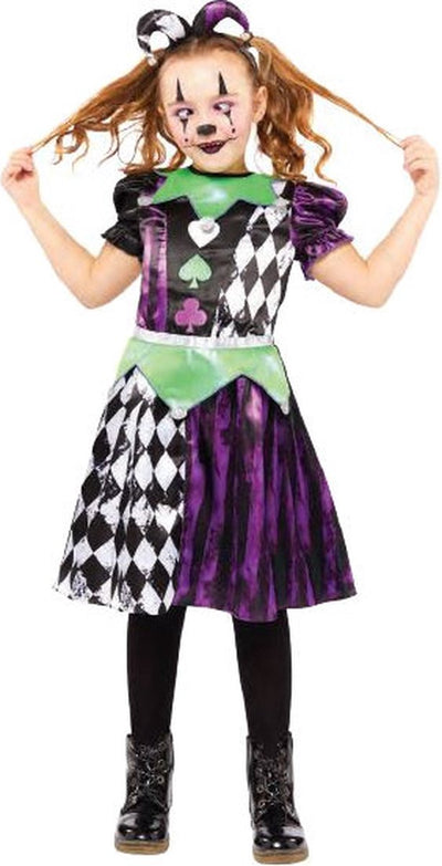 Amscan costume Jester junior polyester noir blanc violet taille 116 128
