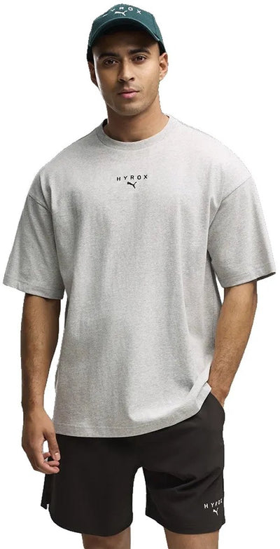 Puma x hyrox lifestyle t-shirt manches courtes gris l homme