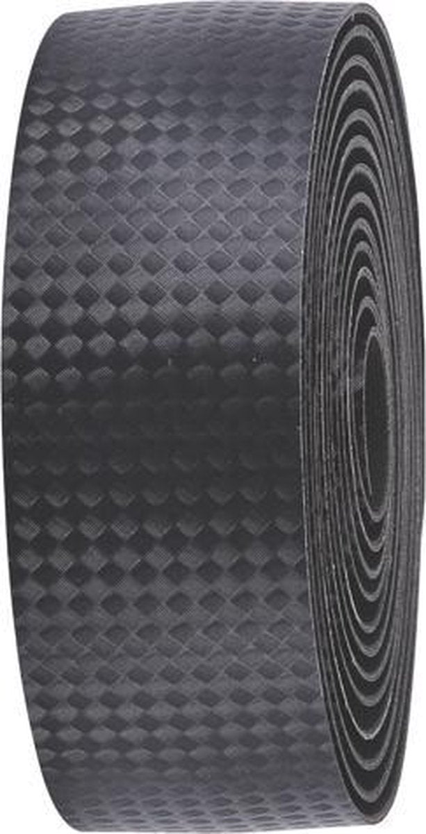 Guidoline Bbb cycling raceribbon carbone vélo de course - extra grip - guidoline autocollante - longueur : 200 cm - épaisseur : 2,5 mm - incl. capuchons de guidon - noirs - bht-04