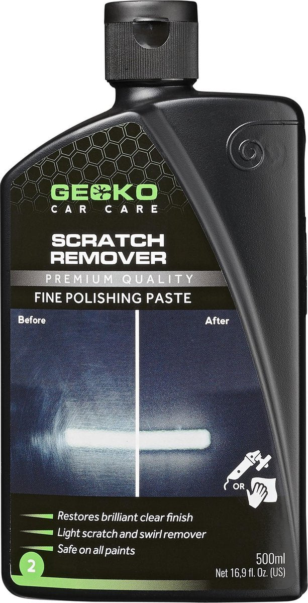 Gecko Car Care Gecko Dissolvant de rayures et vernis fin Flacon 500 ml