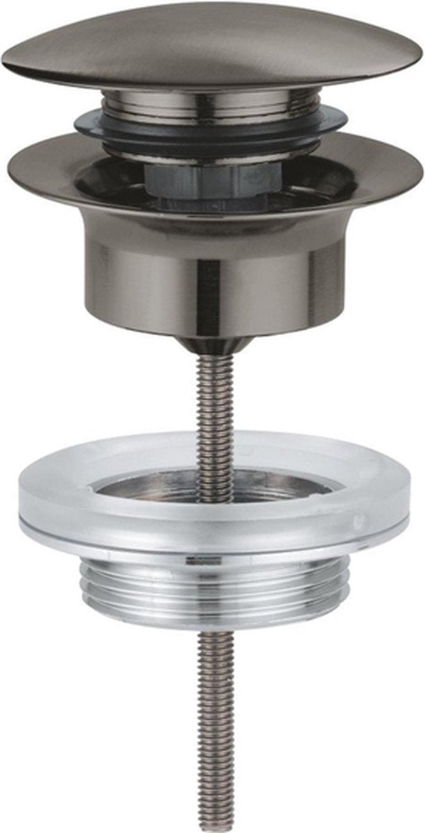 Bonde d'écoulement Grohe push open graphite dur brossé