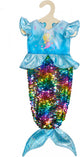 Sirène de robe de poupée avec paillettes, 28-35 cm