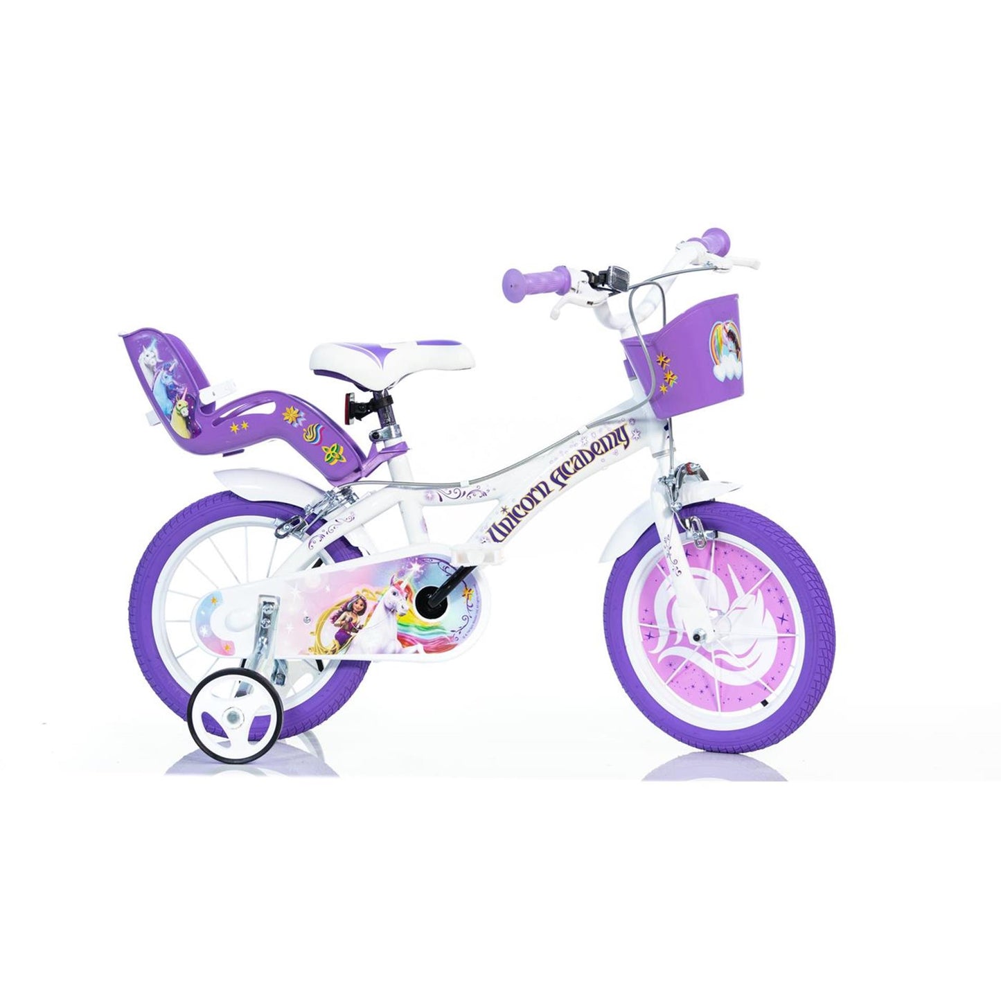 Dino bikes vélo pour enfants dino unicorn academy 16 pouces