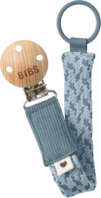 Bavoirs - cordon tétine - bleu pétrole bébé - 1 pièce