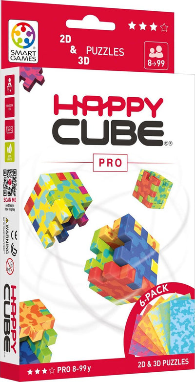 Jeux intelligents - happy cube pro - 6 puzzles - 3d