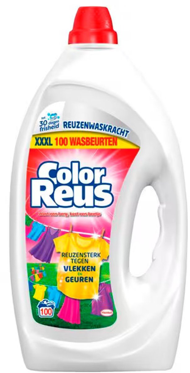 Gel géant couleur - lessive liquide - lessive colorée - conditionnement vrac - 100 lavages