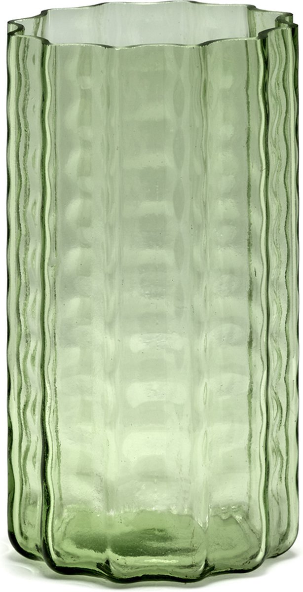 Serax - ruben deriemaeker vagues - vase - vert transparent - 12 ø