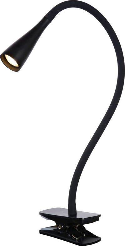 Lucide zozy - lampe à pince - LED 3 step dim - 1x4w 3000k - noir