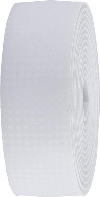 Guidoline Bbb cycling raceribbon carbone vélo de course - extra grip - guidoline autocollante - longueur : 200 cm - épaisseur : 2,5 mm - incl. capuchons de guidon - blanc - bht-04
