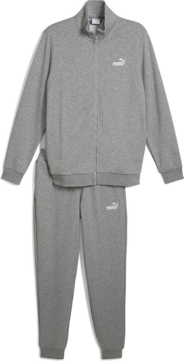 Puma ess sweat suit tr survêtement unisexe - gris moyen chiné