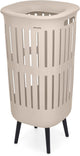 Brabantia panier à linge collect-it hi - avec couvercle - 55 l - beige doux