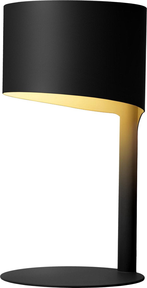 Lucide knulle - lampe de table - ø 15 cm - 1xe14 - noir
