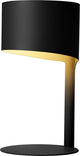 Lucide knulle - lampe de table - ø 15 cm - 1xe14 - noir