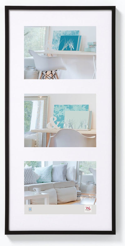 Walther new lifestyle - galerie en plastique - format photo 3x13x18 cm - noir