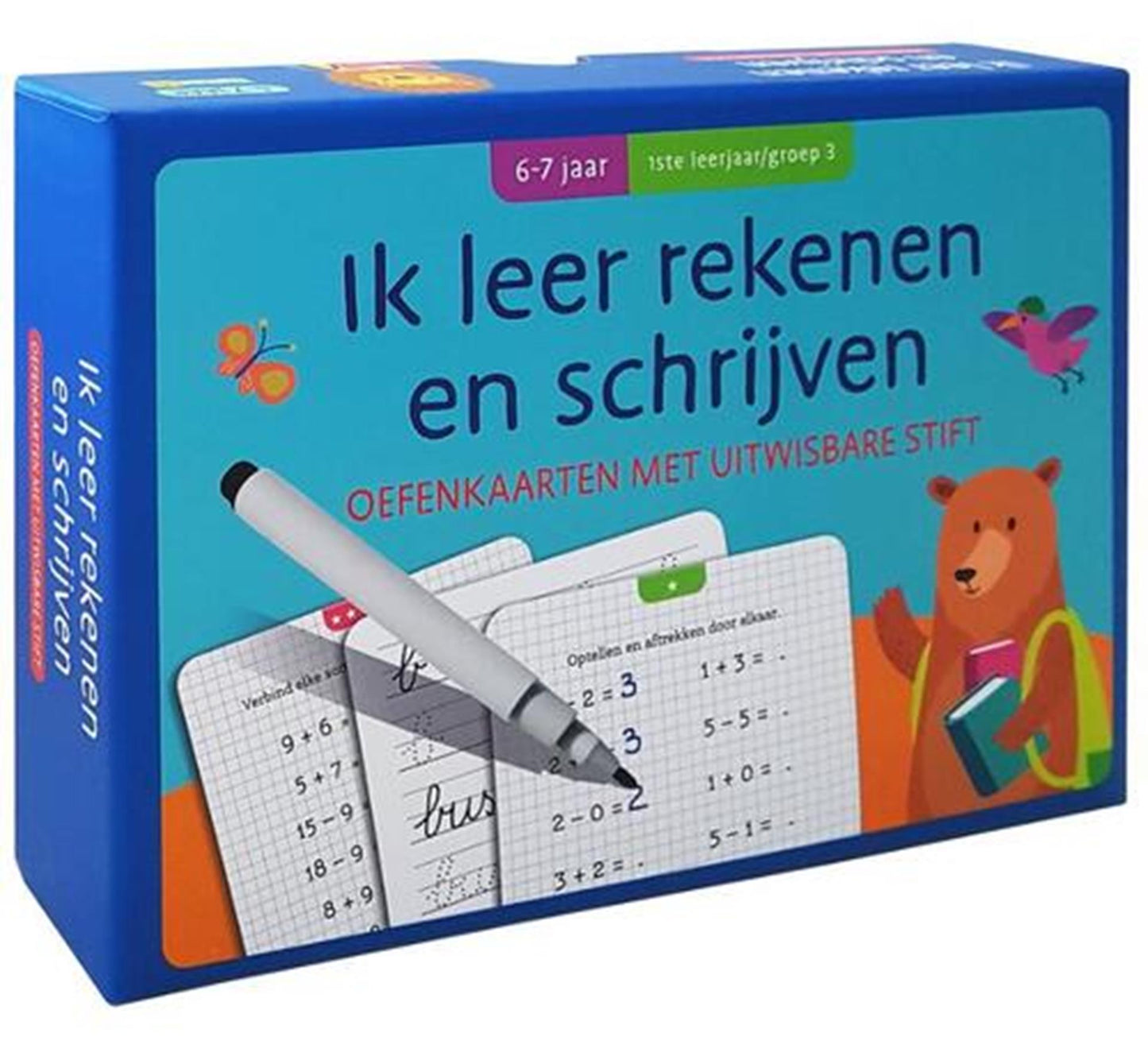 Cartes de pratique avec des marqueurs externes compter et écrire 6 à 8 ans